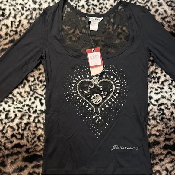 Parasuco Ladies Beaded Lace Top - Picture 1 of 10